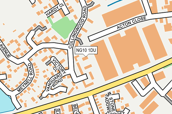 NG10 1DU map - OS OpenMap – Local (Ordnance Survey)