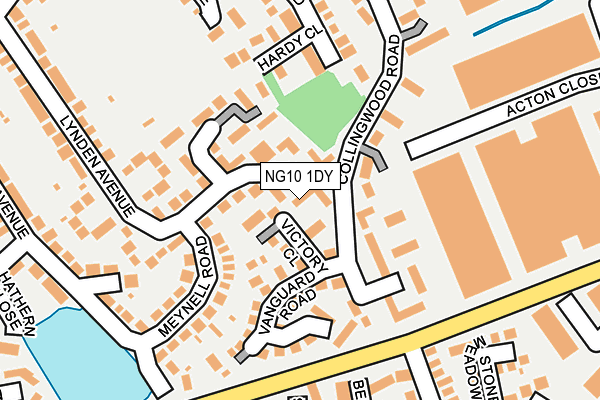 NG10 1DY map - OS OpenMap – Local (Ordnance Survey)