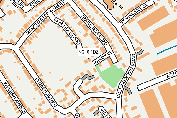 NG10 1DZ map - OS OpenMap – Local (Ordnance Survey)