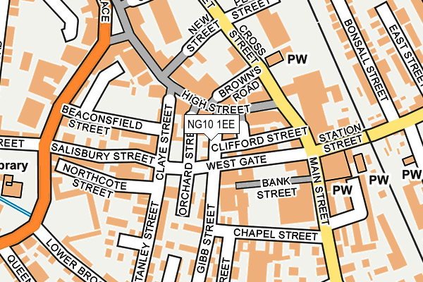 NG10 1EE map - OS OpenMap – Local (Ordnance Survey)