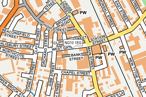 NG10 1EG map - OS OpenMap – Local (Ordnance Survey)