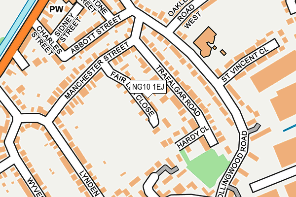 NG10 1EJ map - OS OpenMap – Local (Ordnance Survey)