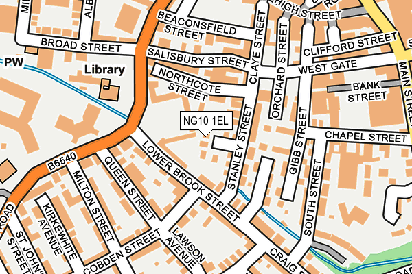 NG10 1EL map - OS OpenMap – Local (Ordnance Survey)