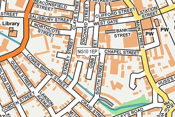 NG10 1EP map - OS OpenMap – Local (Ordnance Survey)