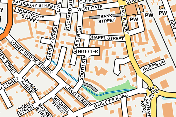 NG10 1ER map - OS OpenMap – Local (Ordnance Survey)