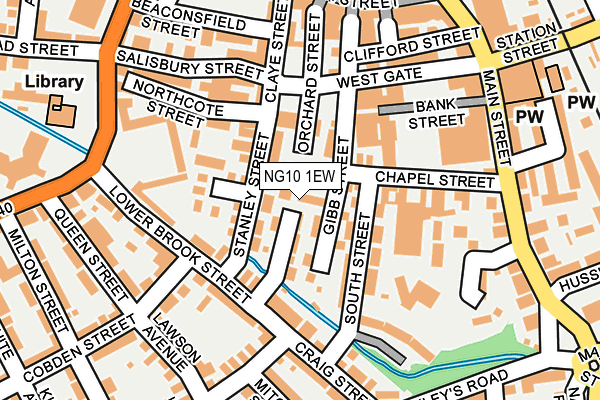 NG10 1EW map - OS OpenMap – Local (Ordnance Survey)