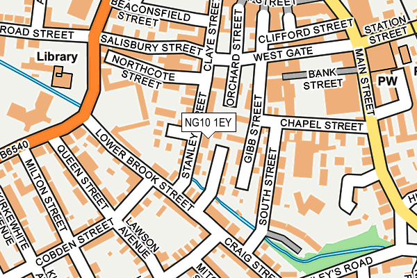 NG10 1EY map - OS OpenMap – Local (Ordnance Survey)