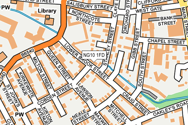 NG10 1FD map - OS OpenMap – Local (Ordnance Survey)