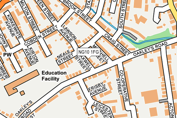 NG10 1FG map - OS OpenMap – Local (Ordnance Survey)