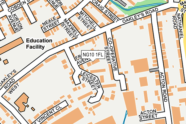 NG10 1FL map - OS OpenMap – Local (Ordnance Survey)