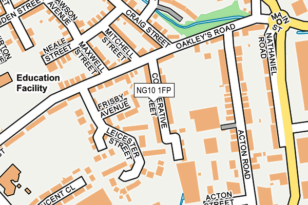 NG10 1FP map - OS OpenMap – Local (Ordnance Survey)