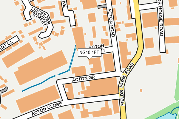 NG10 1FT map - OS OpenMap – Local (Ordnance Survey)