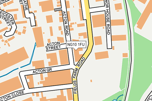 NG10 1FU map - OS OpenMap – Local (Ordnance Survey)