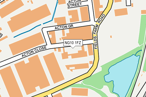 NG10 1FZ map - OS OpenMap – Local (Ordnance Survey)