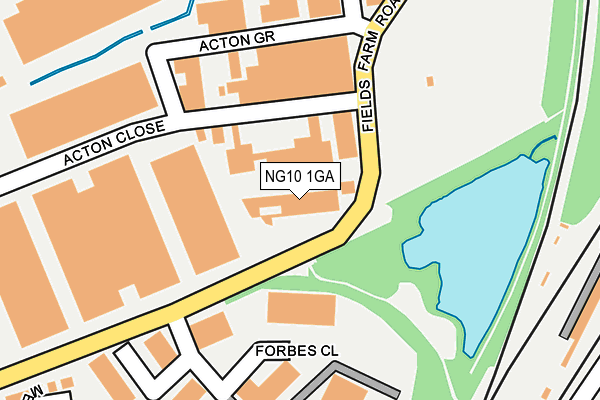 NG10 1GA map - OS OpenMap – Local (Ordnance Survey)