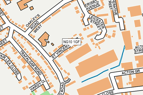 NG10 1GF map - OS OpenMap – Local (Ordnance Survey)