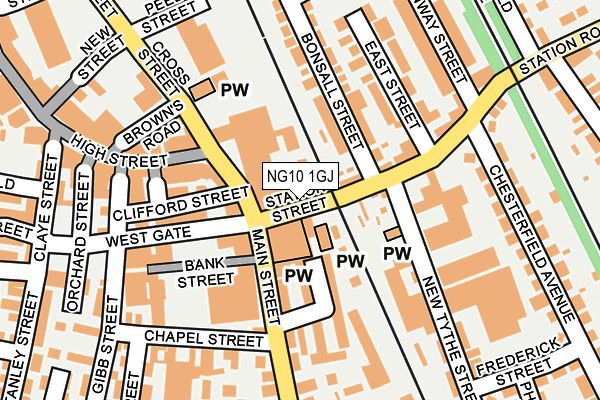 NG10 1GJ map - OS OpenMap – Local (Ordnance Survey)