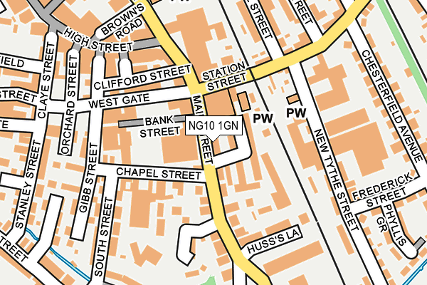 NG10 1GN map - OS OpenMap – Local (Ordnance Survey)