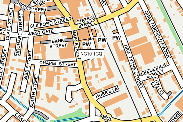 NG10 1GQ map - OS OpenMap – Local (Ordnance Survey)