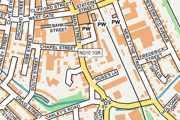 NG10 1GR map - OS OpenMap – Local (Ordnance Survey)