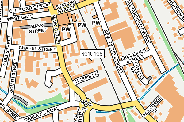 NG10 1GS map - OS OpenMap – Local (Ordnance Survey)