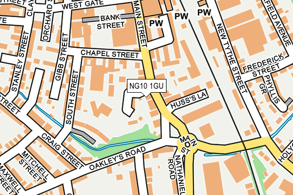 NG10 1GU map - OS OpenMap – Local (Ordnance Survey)