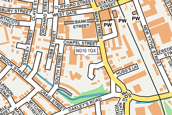 NG10 1GX map - OS OpenMap – Local (Ordnance Survey)