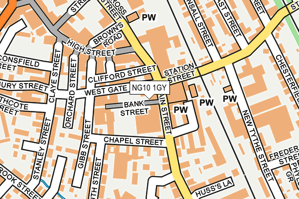 NG10 1GY map - OS OpenMap – Local (Ordnance Survey)