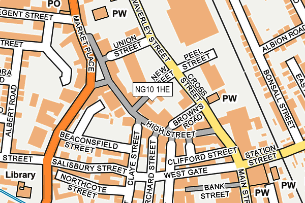 NG10 1HE map - OS OpenMap – Local (Ordnance Survey)