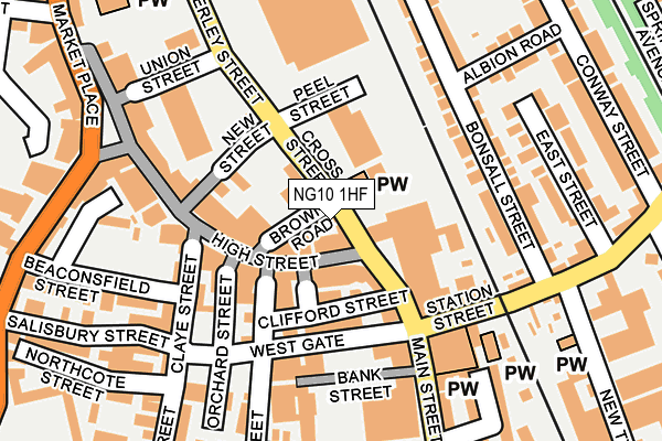 NG10 1HF map - OS OpenMap – Local (Ordnance Survey)