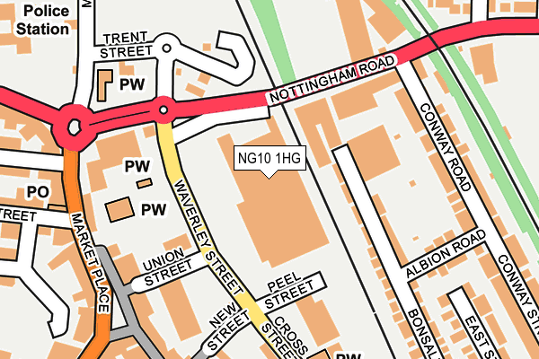 NG10 1HG map - OS OpenMap – Local (Ordnance Survey)