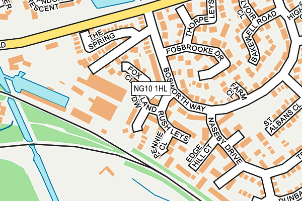 NG10 1HL map - OS OpenMap – Local (Ordnance Survey)