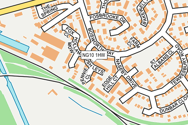 NG10 1HW map - OS OpenMap – Local (Ordnance Survey)