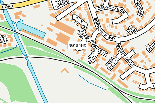 NG10 1HX map - OS OpenMap – Local (Ordnance Survey)