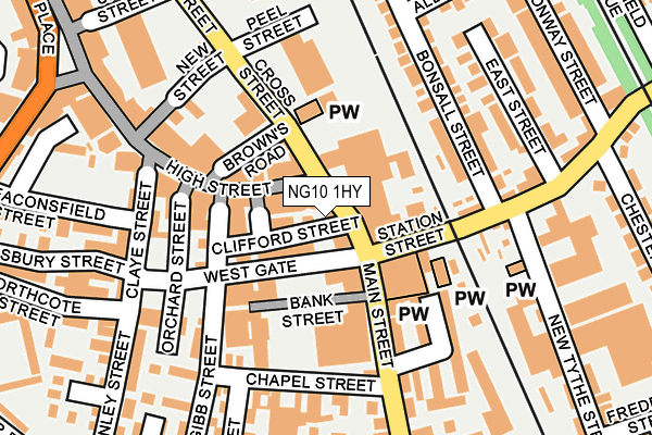 NG10 1HY map - OS OpenMap – Local (Ordnance Survey)