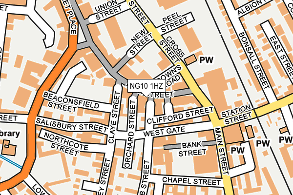 NG10 1HZ map - OS OpenMap – Local (Ordnance Survey)