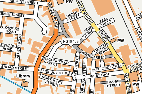 NG10 1JB map - OS OpenMap – Local (Ordnance Survey)