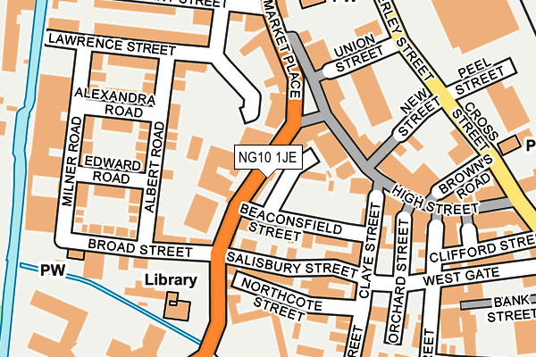 NG10 1JE map - OS OpenMap – Local (Ordnance Survey)