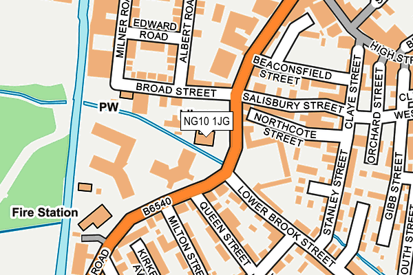 NG10 1JG map - OS OpenMap – Local (Ordnance Survey)