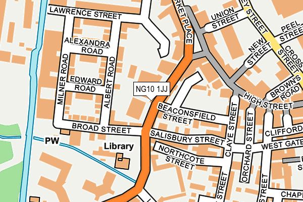 NG10 1JJ map - OS OpenMap – Local (Ordnance Survey)