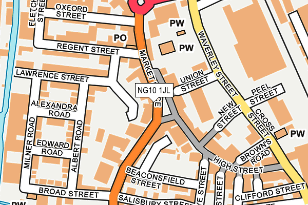 NG10 1JL map - OS OpenMap – Local (Ordnance Survey)