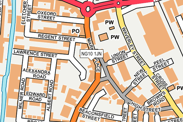 NG10 1JN map - OS OpenMap – Local (Ordnance Survey)