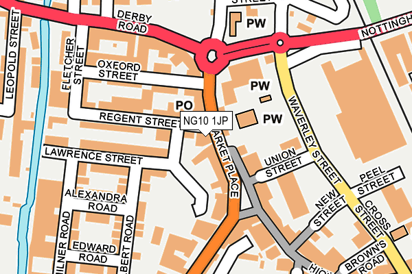 NG10 1JP map - OS OpenMap – Local (Ordnance Survey)