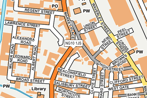 NG10 1JS map - OS OpenMap – Local (Ordnance Survey)