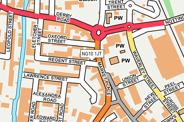 NG10 1JT map - OS OpenMap – Local (Ordnance Survey)