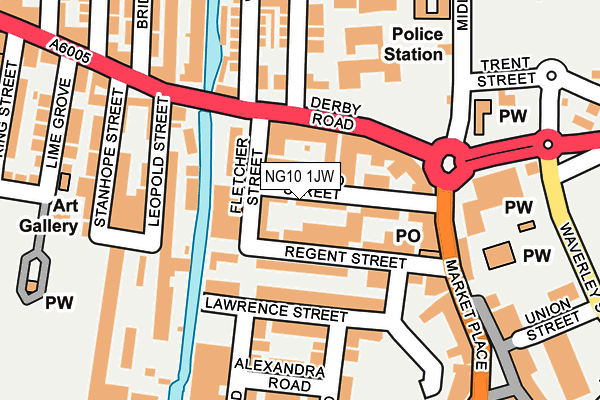 NG10 1JW map - OS OpenMap – Local (Ordnance Survey)