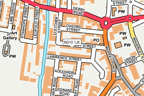 NG10 1JX map - OS OpenMap – Local (Ordnance Survey)