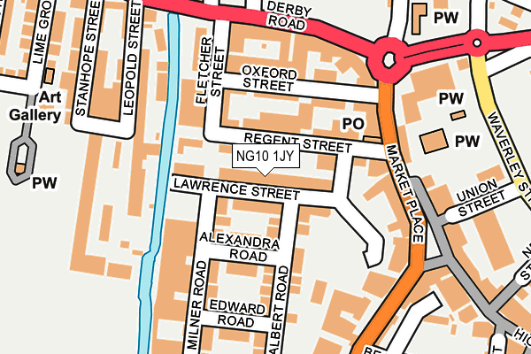 NG10 1JY map - OS OpenMap – Local (Ordnance Survey)