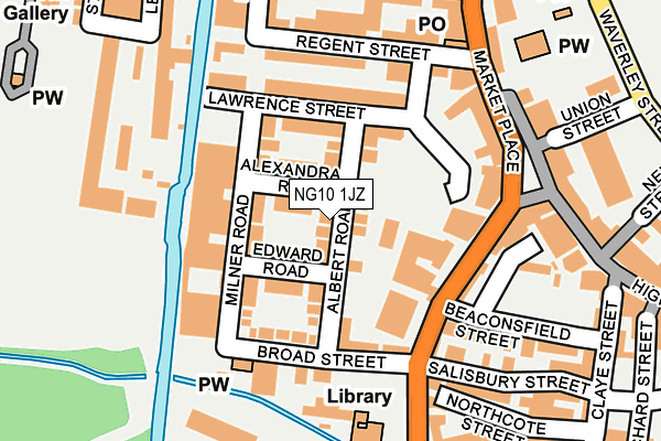 NG10 1JZ map - OS OpenMap – Local (Ordnance Survey)