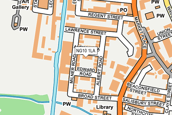 NG10 1LA map - OS OpenMap – Local (Ordnance Survey)